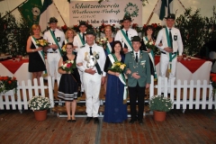 2012 André Schulze Hobbeling und Heike Joostink  Hofstaat (v.l.): Michael Gausepohl und Andrea Vogt Christian Nosthoff und Melanie Stegemann Thorsten Severt und Stefanie Vogt Michael Gerbert und Anja Schulze Eilfing