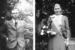 1938 Franz Niemann (1911 - 1985) und Paula Rösmann verh. Plinge (1913 - 1993)  Hofstaat: Bernhard Rösmann und Frl. Maria Niemann, Josef Peters und Sophia Peters