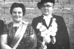 1961 Hubert Freie (1920 - 2010) und Maria Freie geb. Krings (1919 - 2007)  Hofstaat: Dr. Alfred und Maria Denis, Erwin und Käthe Kiunke.
