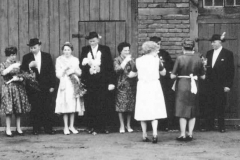 1962 Willi Markfort (1930 - 1986) und Maria Markfort geb. Sickmann  Hofstaat: Wilhelm und Hedwig Berning, Wilhelm und Maria Spielbrink.