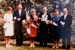 1968 Bernhard Mentzen und Martha Mentzen geb. Wietkamp  Hofstaat: Alfons und Hildegard Wendker, Hubert und Hedwig Schlautmann.