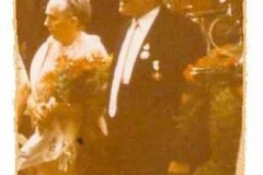 1970 Heinrich Krieter (1897 - 1973) und Agnes Kolkmeier geb. Glasmeyer  Hofstaat: Johannes und Elisabeth Frank, Ewald und Elisabeth Kortenjan.  (Königspaar Krieter/ Kolkmeier wurde nach 1919 zum 2. Mal Königspaar)