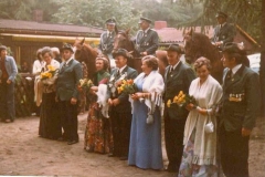 1976 Bernhard Sommer und Maria Sommer geb. Lind  Hofstaat: Anton und Ellen Sielenkemper, Ewald und Elisabeth Kortenjan.