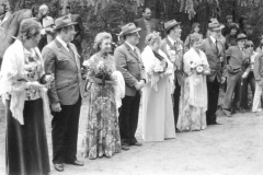 1977 Ewald Kortenjan und Elisabeth Kortenjan geb. Lütke Dartmann  Hofstaat: Anton und Ellen Sielenkemper, Ferdi und Anneliese Alfermann.