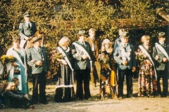 1980 Reinhold Hobeling und Agnes Burlage  Hofstaat: Laurenz und Claudia Gausepohl, Aloys und Anni Niemann.