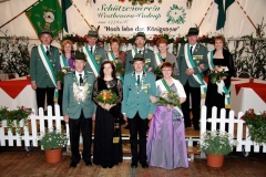 2011 Michael Rottwinkel und Martina Rottwinkel geb. Haefner  Hofstaat (v.l.): Hubert und Klara Westbrock, Alfons und Christa Pelster Matthias und Barbara Stegemann Peter und Reinhild Rottwinkel.